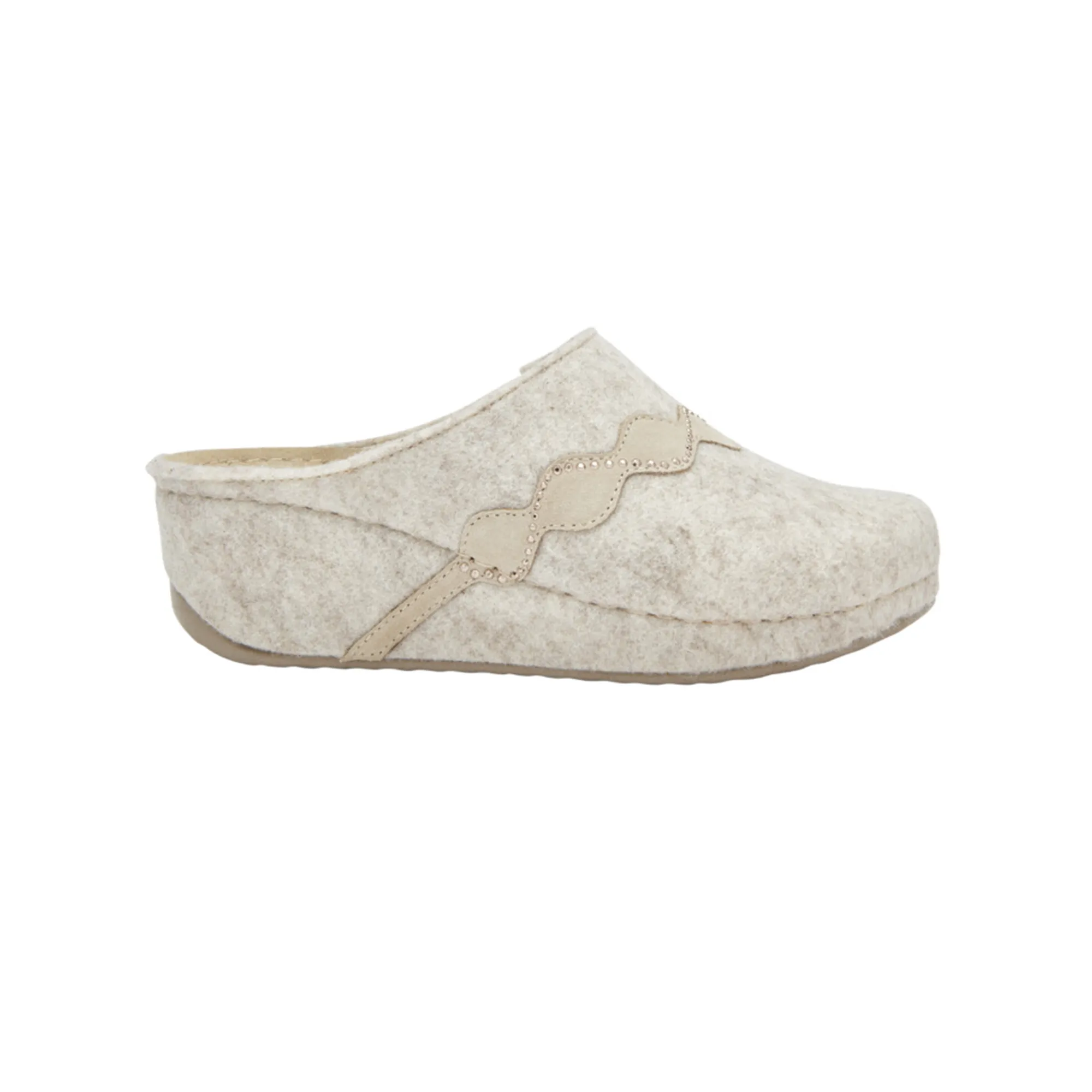 Scholl Inverness Strass Wedge Bézs